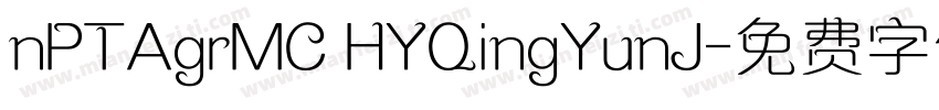 nPTAgrMC HYQingYunJ字体转换